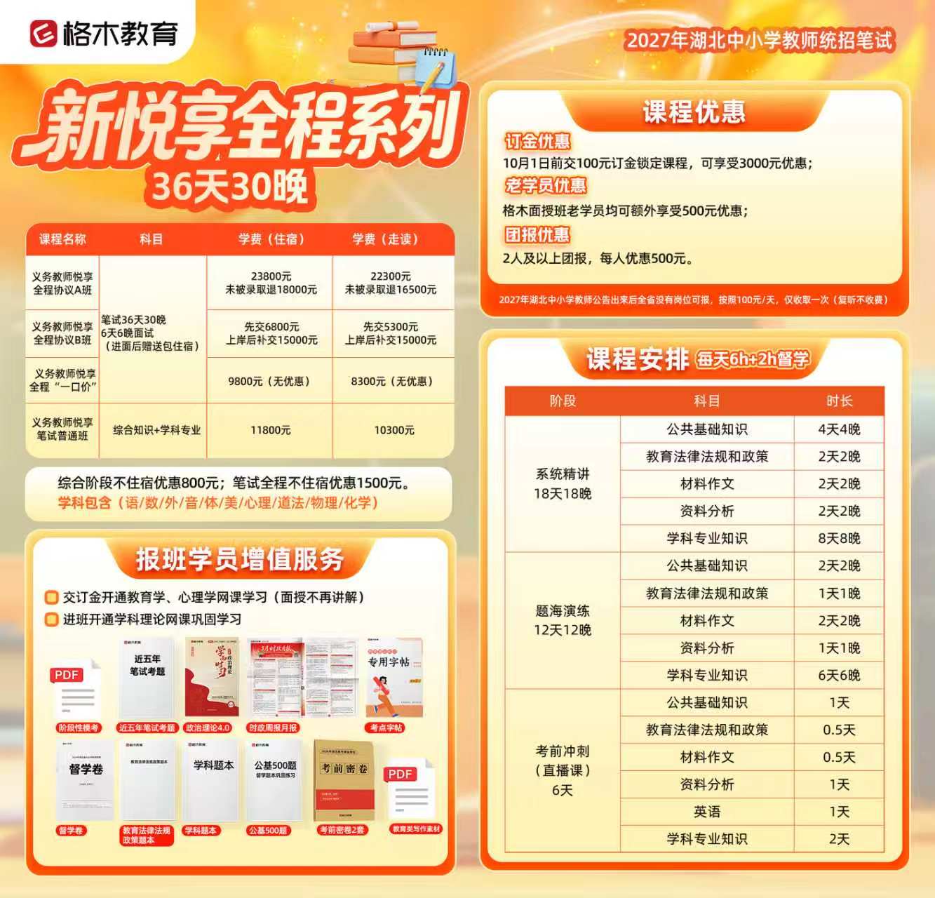 2027湖北中小学教师统招笔试课程